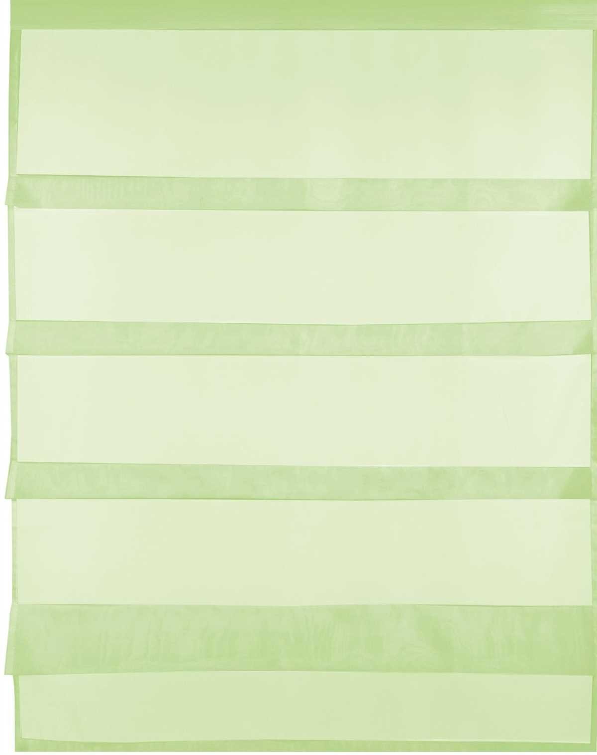 (1 Vorhang, Stangendurchzug Transparente Bistrogardine Grün St), mit Bestlivings, Stangendurchzug, in Größen "Raffoptik", Küchengardine vers. transparent, Microfaser,