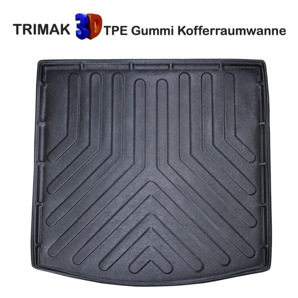 Trimak Passform-Fußmatten Oder Kofferraumwanne Oder Set für Mitsubishi Outlander, Mitsubishi Outlander PHEV (Hybrid) 2014–2021 Kofferraummatte TPE