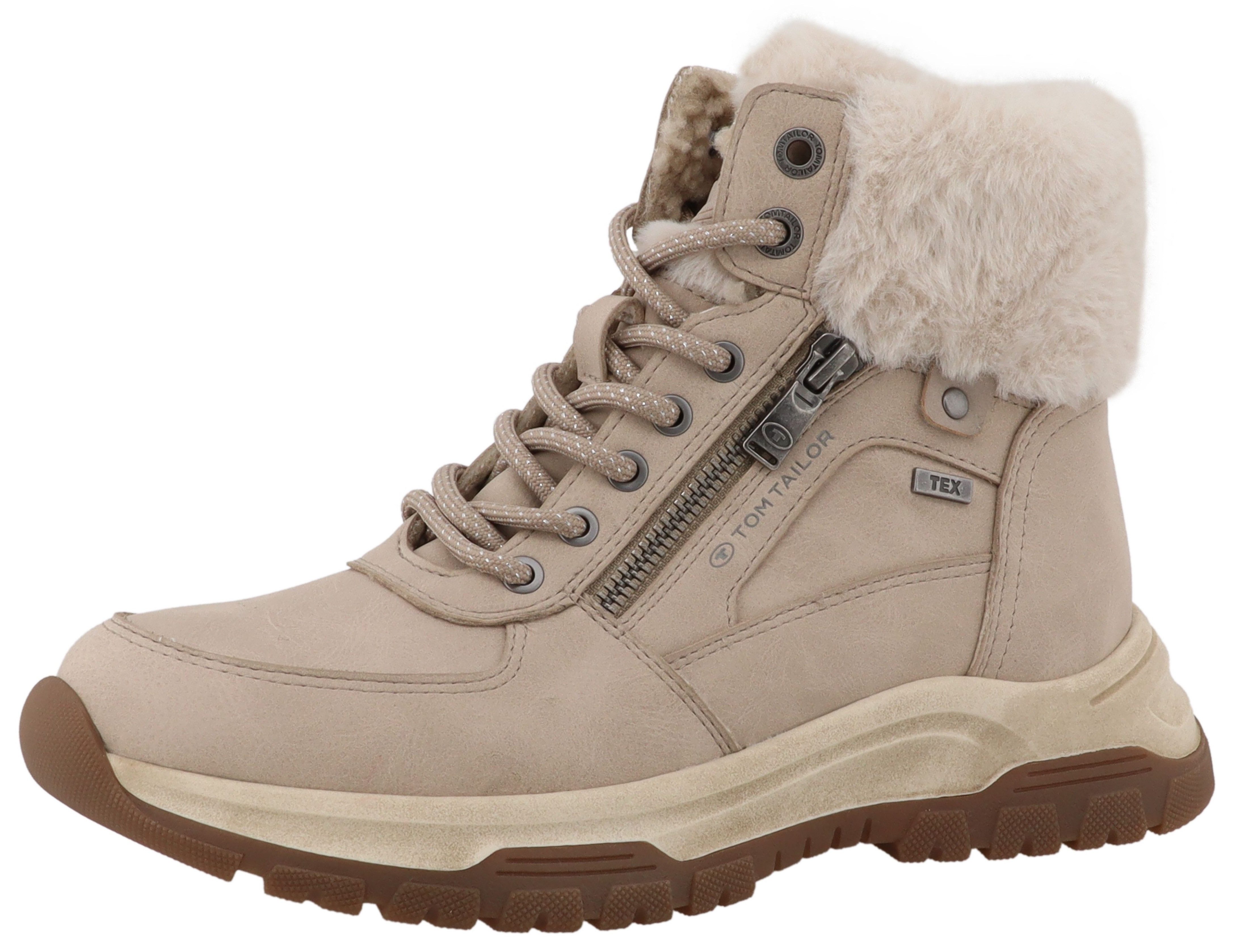 TOM TAILOR Winterboots Winterboots, Schnürboots mit TEX-Membrane, Weite G günstig online kaufen