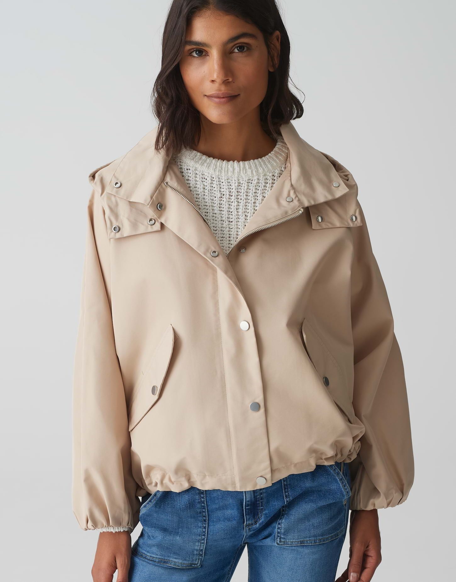 Kurzjacke Jacke HILVI Loose mit wasserabweisender Oberfläche