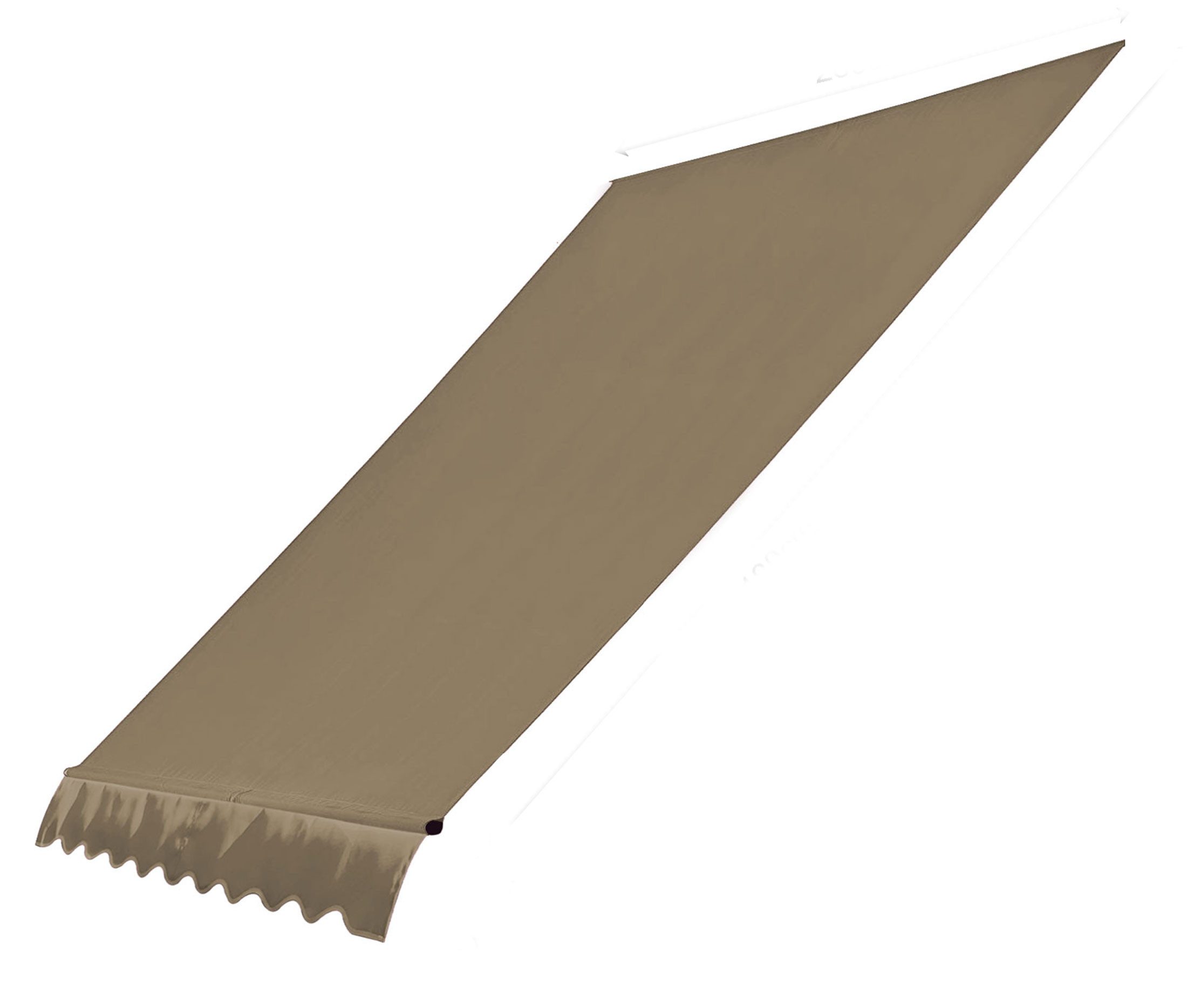 Quick Star Klemmmarkise Ersatzdach für Klemmmarkise 200x130cm Beige (1-St) Die Frontschlaufe ist passend für Stangen mit Durchmesser bis zu 28mm.