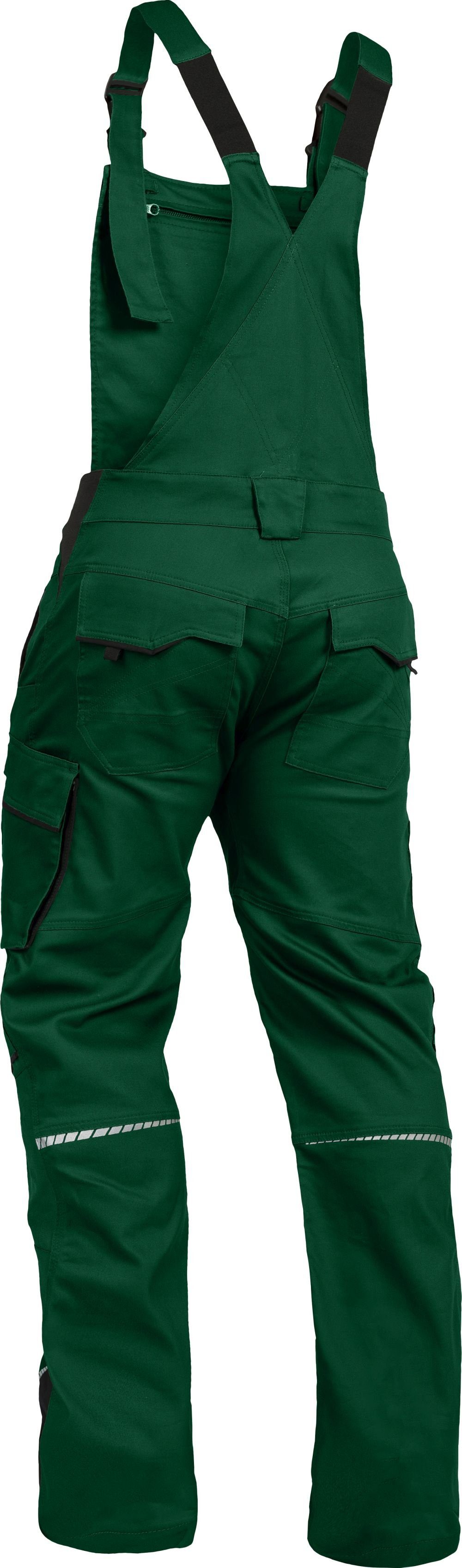 Leibwächter Arbeitslatzhose Herren Flex-Line Latzhose (Arbeitshose mit Keil im Schritt) mit Reflektoren