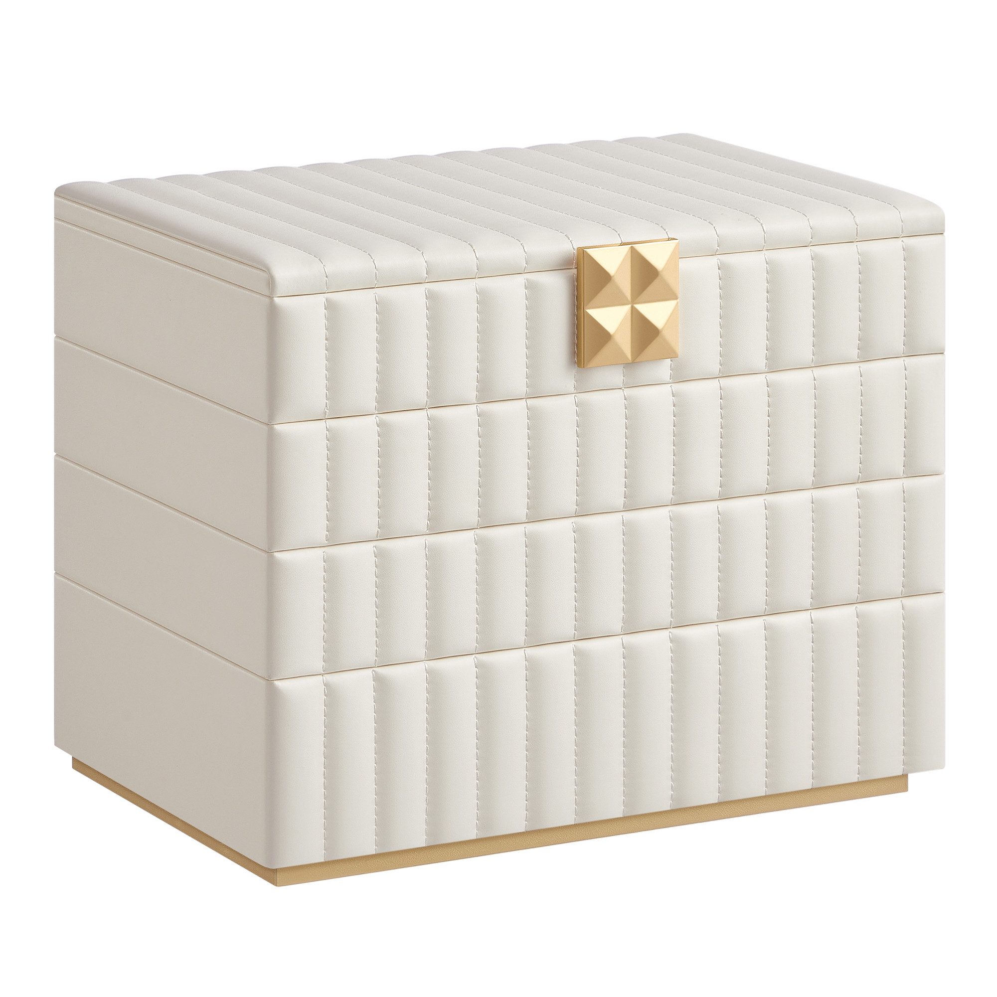 SONGMICS HOME Schmuckkasten Schmuckbox Schmuckaufbewahrung, 4 günstig online kaufen