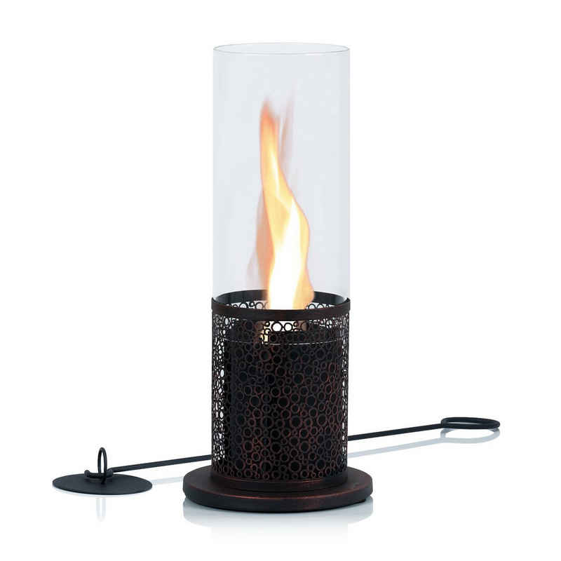 Zelsius Tischfeuer Tischkamin für Indoor und Outdoor mit wirbelnder Flamme, Kupfer