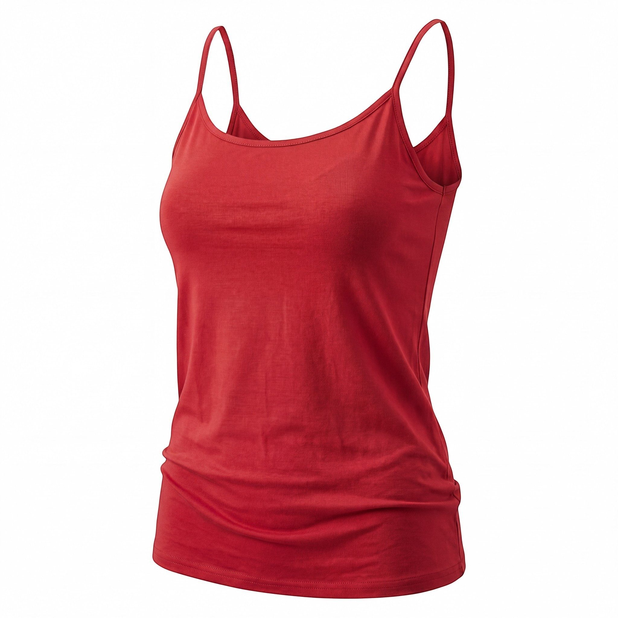 OriginalYou Trägertop Top 4er Set Damen Spaghettiträger-Top Basic Shirt in Unifarben, mit Rundhalsausschnitt – Bild 3 von 3