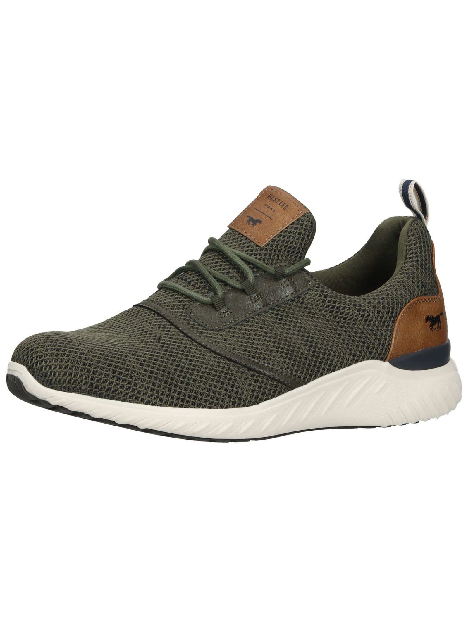 Halbschuhe Lederimitat/Textil . Schnürschuh