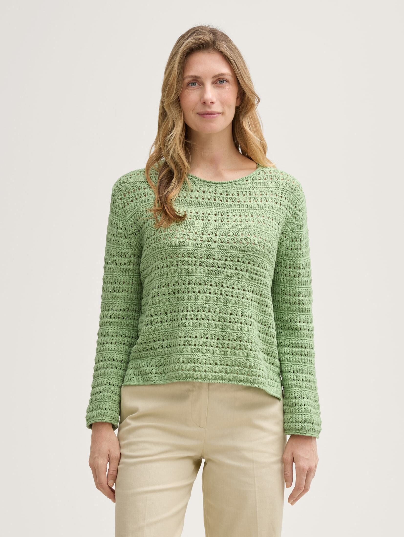 TOM TAILOR Strickpullover Pullover & Strickjacken Strickpullover aus Bio-Ba günstig online kaufen