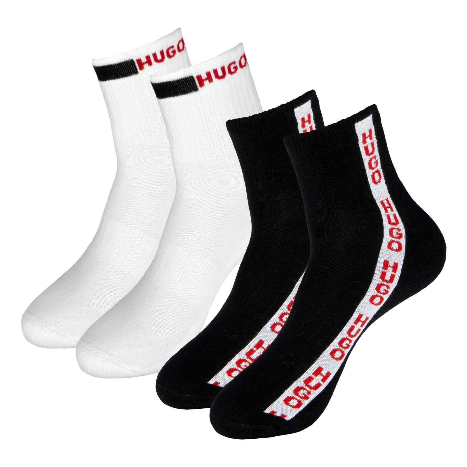 HUGO Kurzsocken SH Rib Side Tape günstig online kaufen