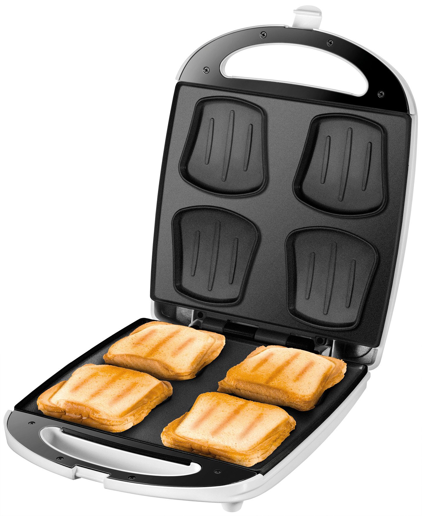 Unold Sandwichmaker Quadro 48480, 1100 W, für bis zu 4 Sandwiches gleichzeitig