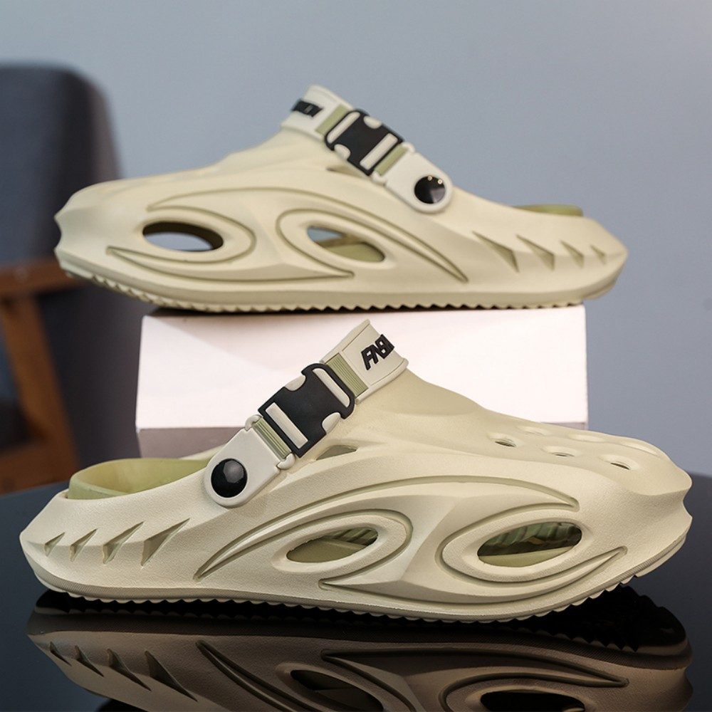 HUSK'SWARE Herren EVA Clogs mit sportlichem Design Clog (Vielseitig einsetzbar, Verstellbarer Fersenriemen) Leicht & bequem Atmungsaktive Lochstruktur – Bild 2 von 5