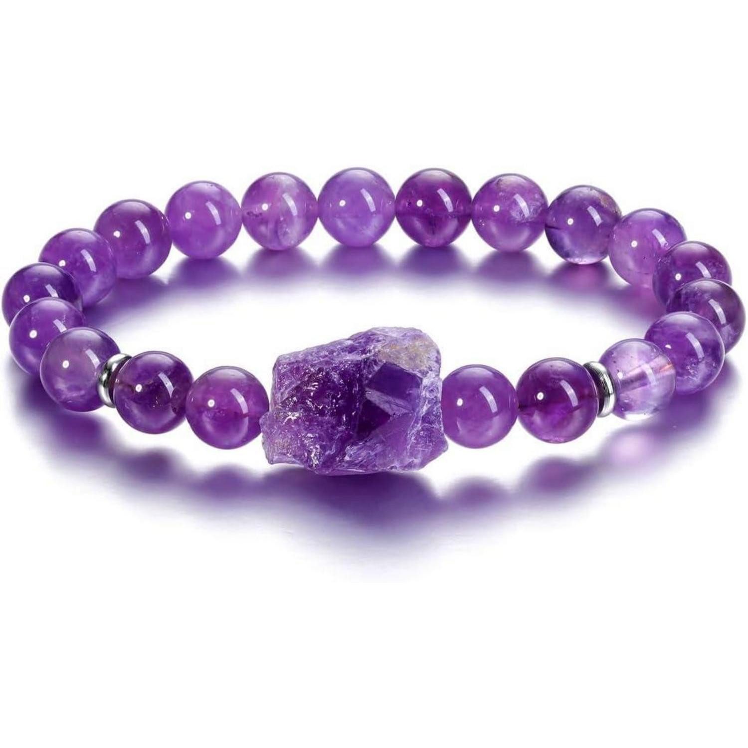 LuxusKollektion Perlenarmband Amethyst Kristall Armband Perlen Heilsteine 8 günstig online kaufen