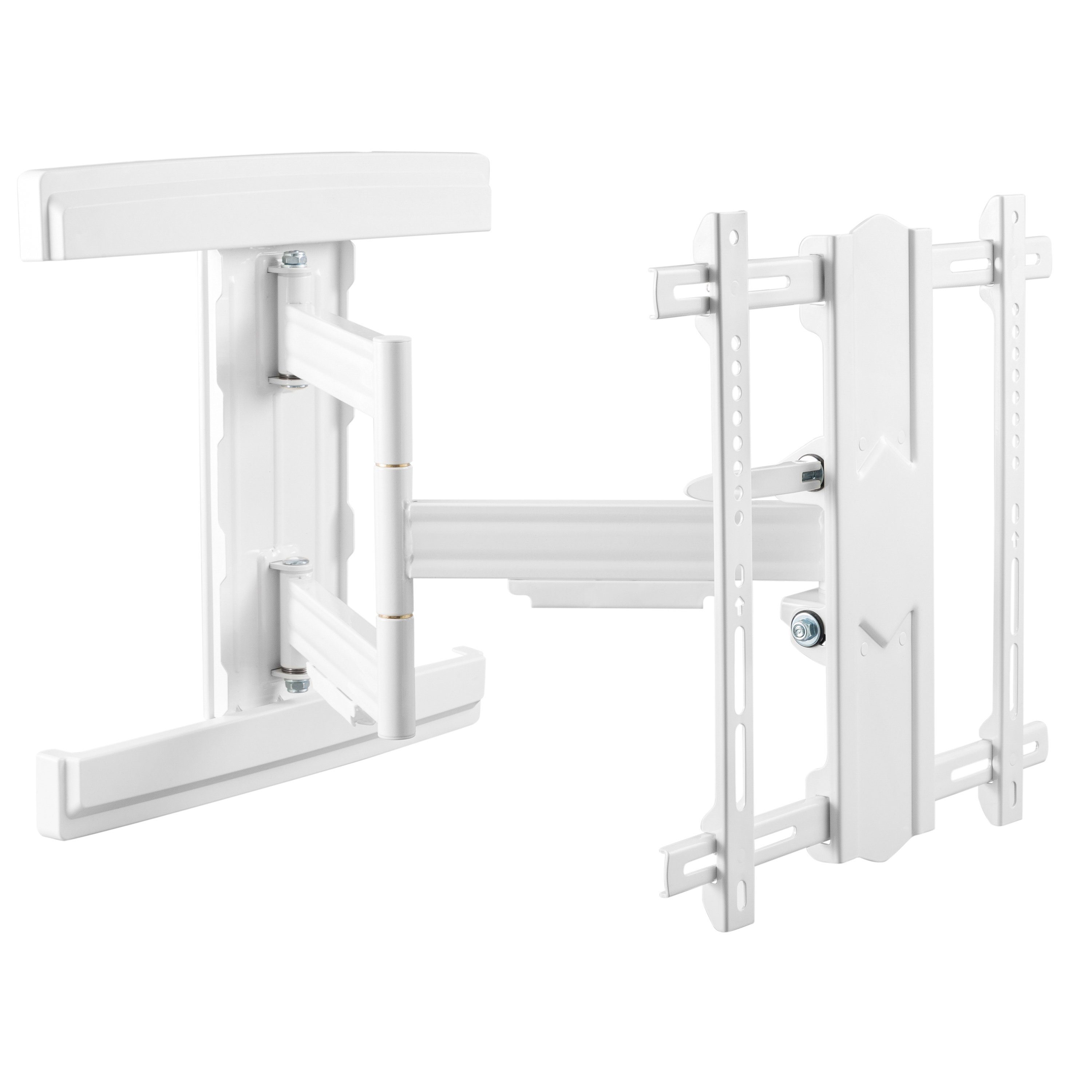 RICOO TV-Wandhalterung Wandhalterung TV 45 Zoll bis 85 Zoll max 50 Kg schwenkbar S5744-W, (bis 85 Zoll, VESA 200x200 bis 400x400, 1-tlg., vollbeweglich neigbar ausziehbar 45" 48" 55" 60" 65" 70" 85" Halterung, bis 17° Neigung, bis zu 180° Schwenkung Fernseher Halter massiv)