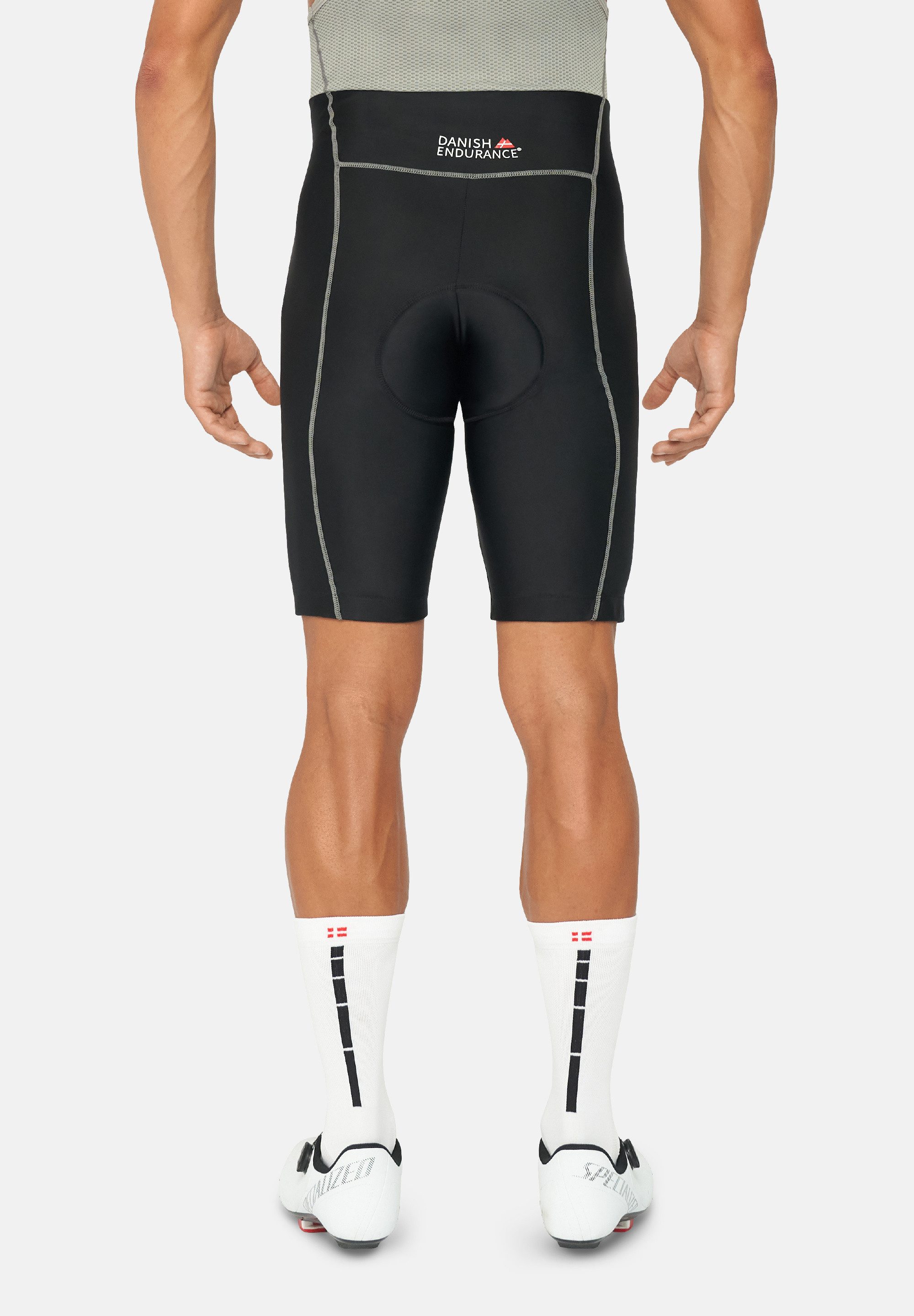 DANISH ENDURANCE Basicsocken Aero Cycling Crew (3-Paar) Radsportsocken für Herren & Damen, atmungsaktiv & gepolstert – Bild 4 von 5