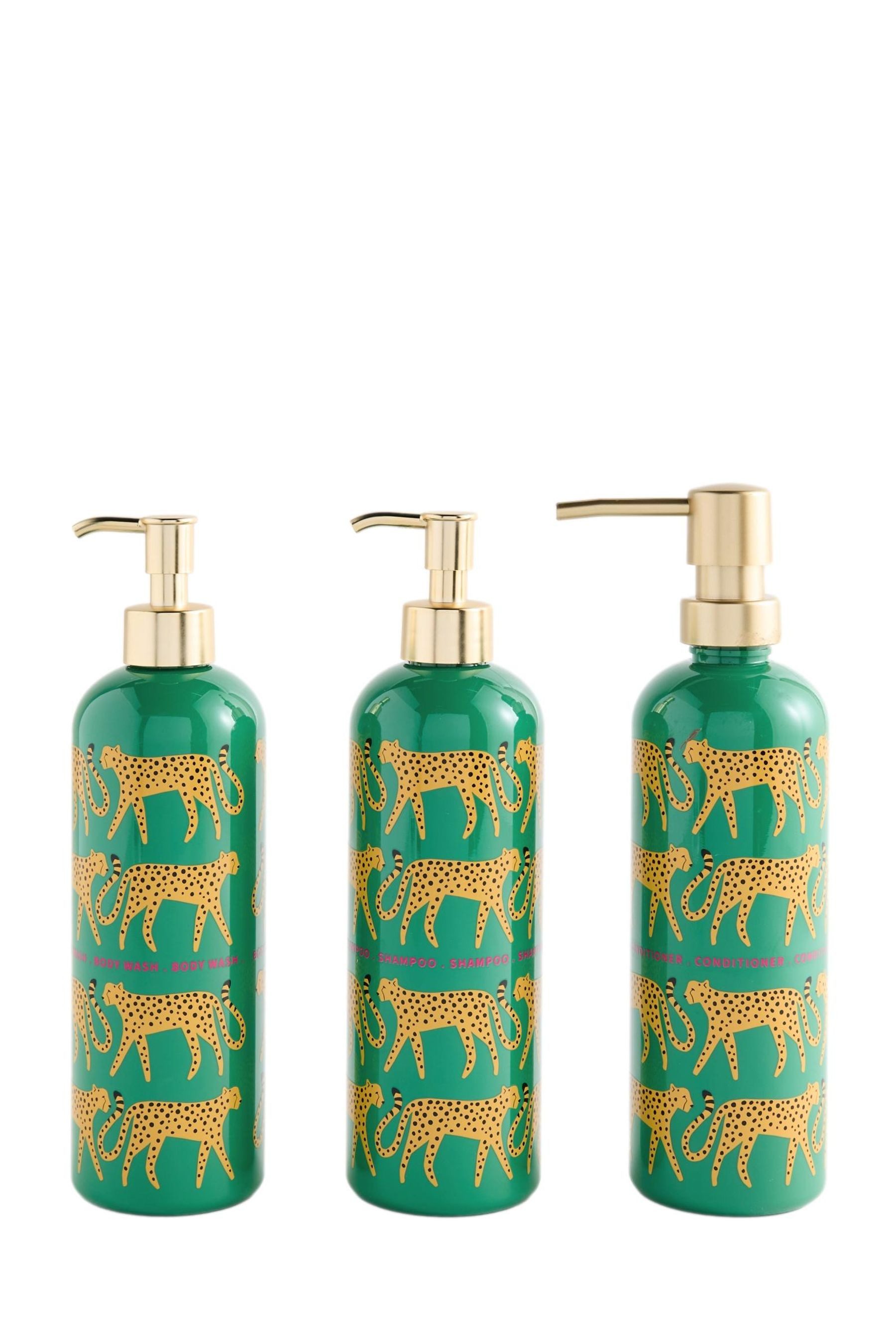 Next Seifenspender 3er-Set Wiederverwendbare Flaschen, Gepard