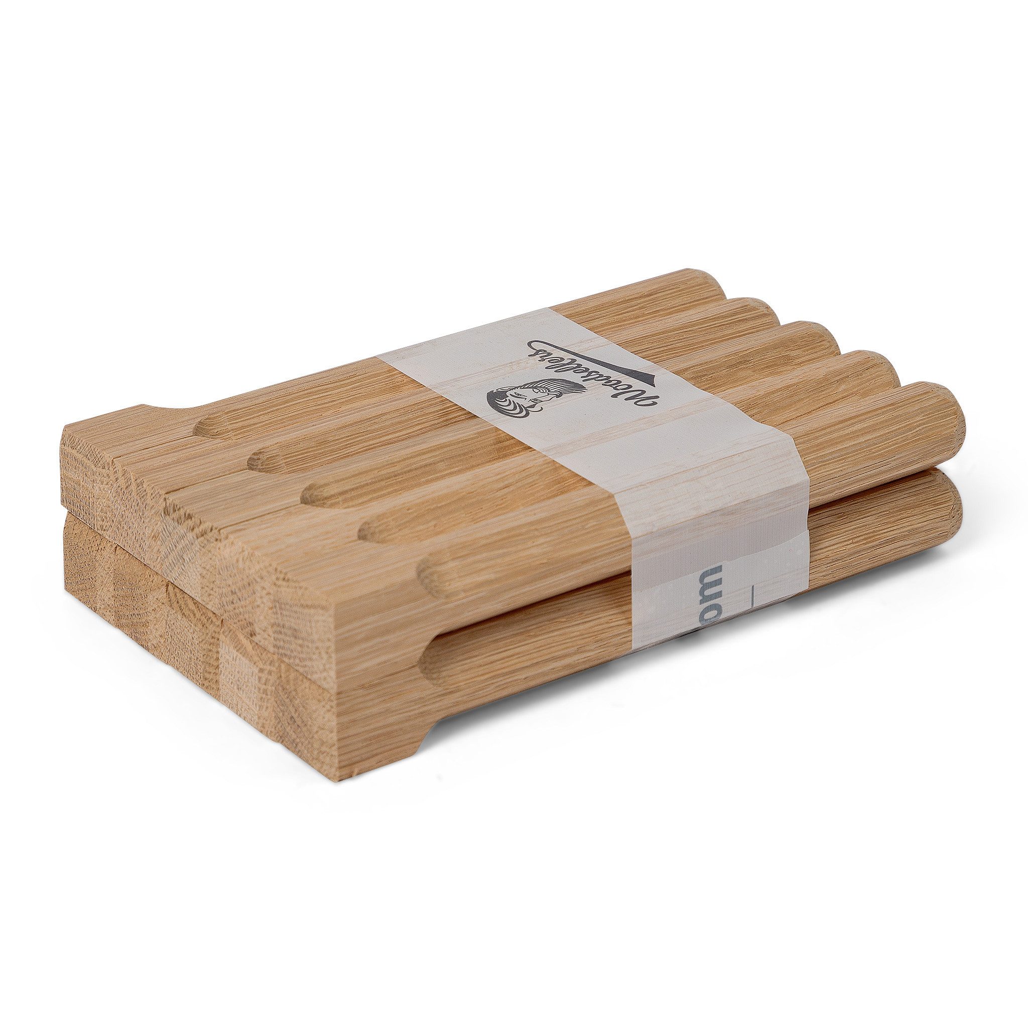 Woodsellers Bastelnaturmaterial 10 Holznägel - Eiche gefast - Ø 18 mm x L 180 mm, (10 Packung 10-tlg), Woodsellers Holznagelmanufaktur - Holznägel Eiche für Fachwerk