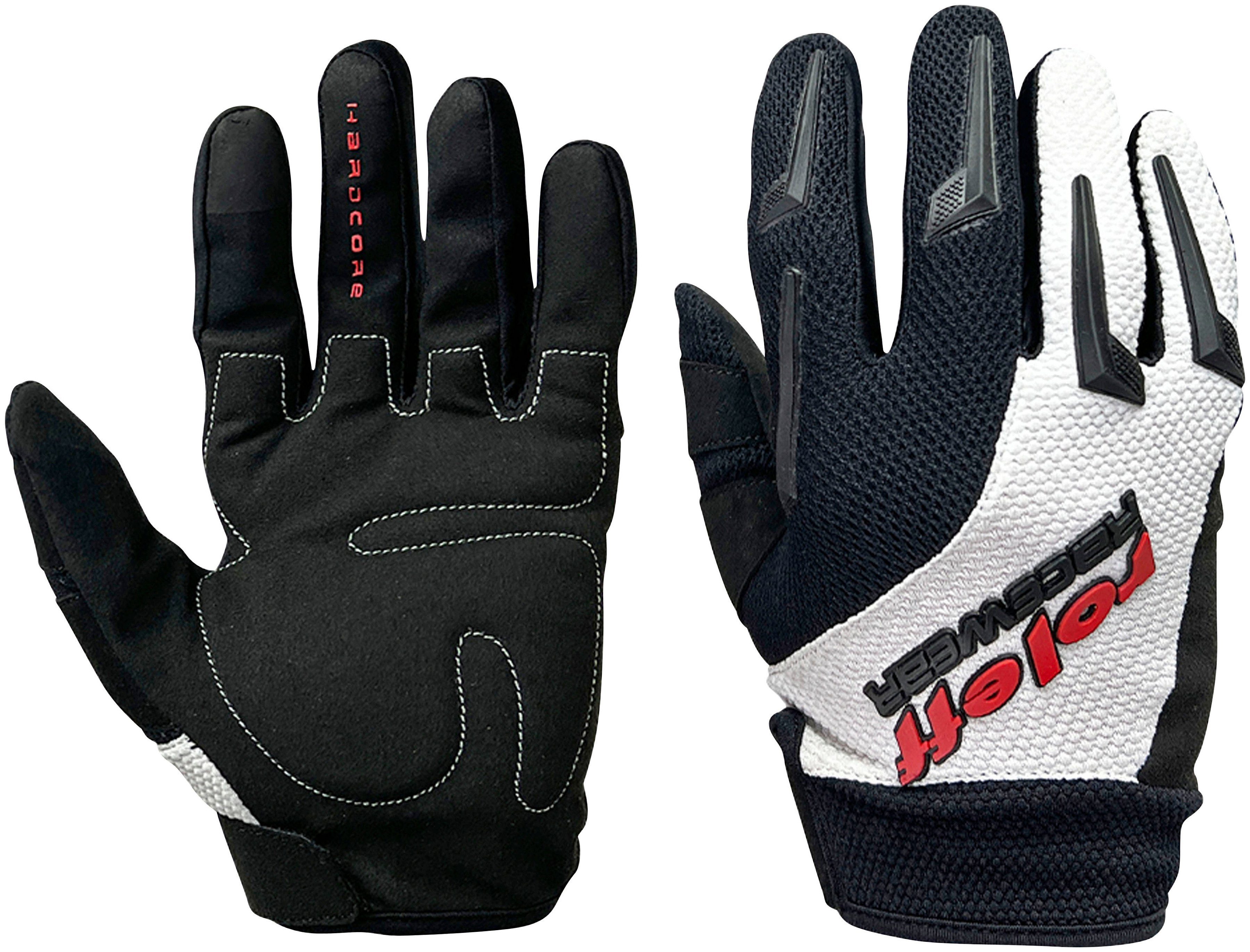 roleff Motorradhandschuhe Cross - gloves schwarz/weiß Motocross RO55