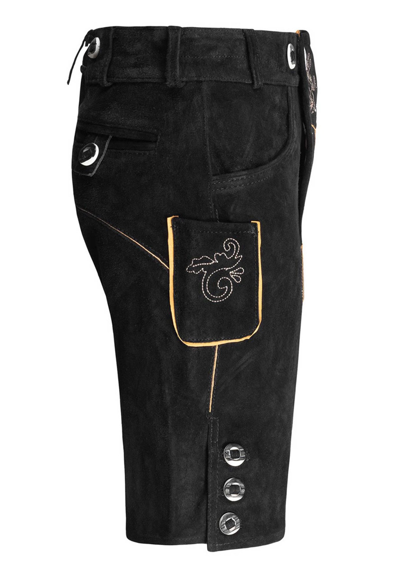 Alessandro Salvarini Trachtenlederhose ASLederiio Aus echtem Leder inkl. Träger