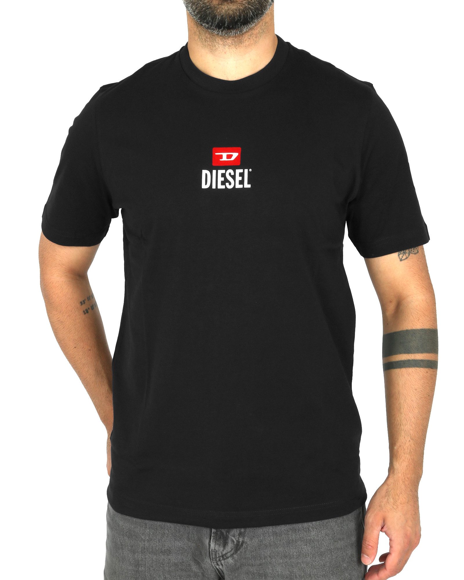 Diesel Rundhalsshirt Regular Fit - T-JUST SMALL-NEW D LOGO günstig online kaufen