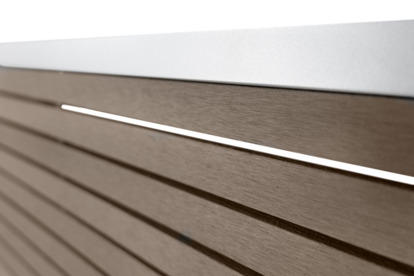 Thumbnail - GartenLand Zaun WPC Steckzaunsystem Air Gap ca. 180x180 cm, (Set, Ohne Pfosten)