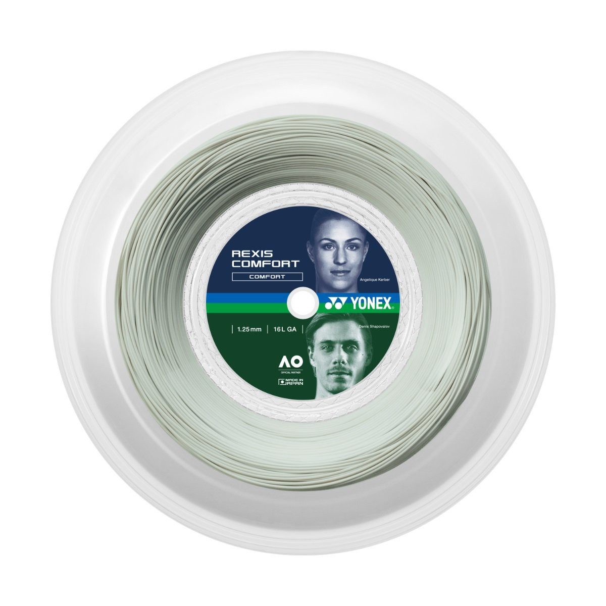 Yonex Tennissaite Rexis Comfort (Power+Komfort) weiss 200m Rolle, Saitendicke: 1.30