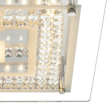 etc-shop LED Deckenleuchte, Leuchtmittel inklusive, Warmweiß, Deckenlampe Deckenleuchte Kristalleuchte LED Wohnraumlampe Glaslampe