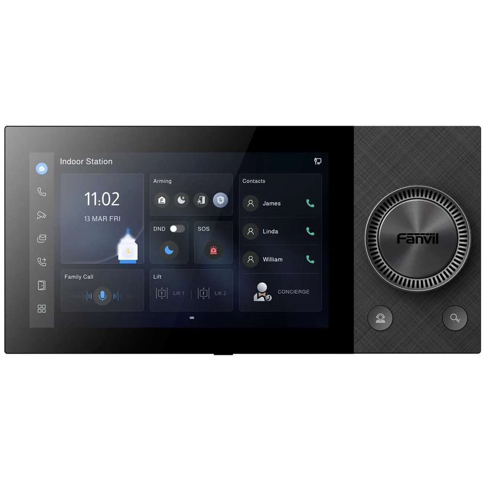 Fanvil Video-Türsprechanlage Fanvil SIP Innenstation +7-Zoll-Touchscreen/Wi-Fi6/BT LE