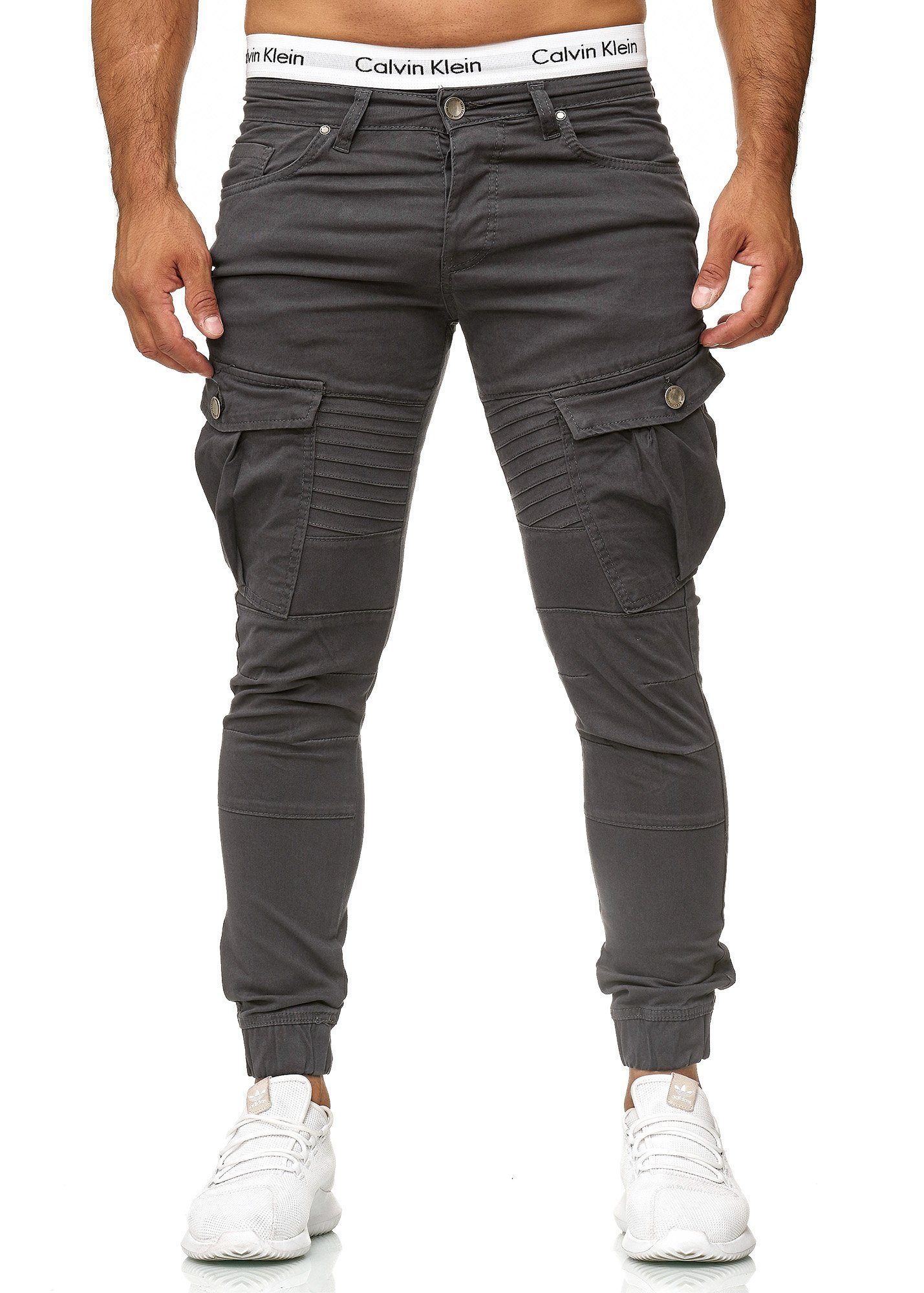 OneRedox Straight-Jeans 1042 (Chino Cargohose Streetwear, 1-tlg) Freizeit Business Casual