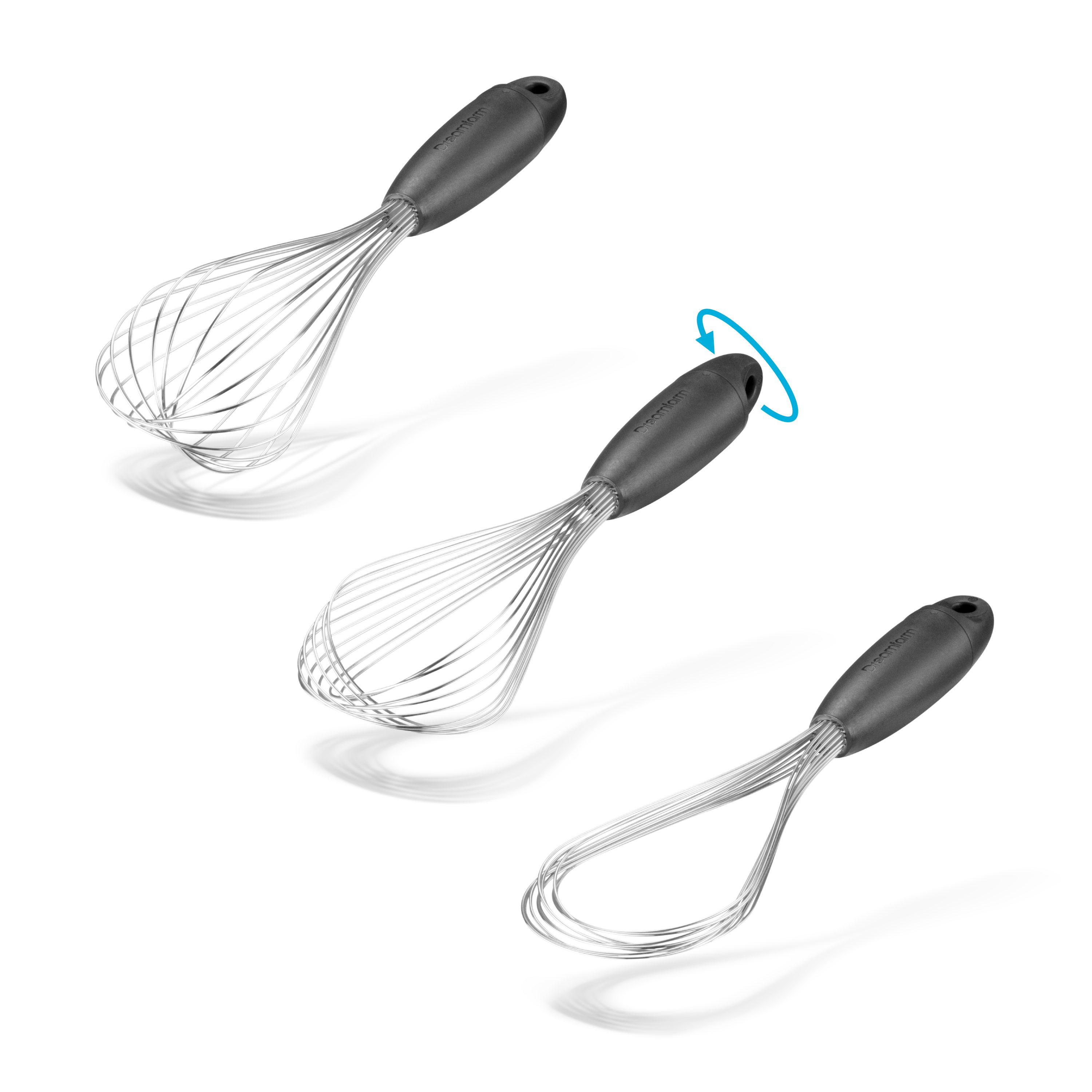 Schneebesen Flisk, Mit 3in1-Funktion zum Aufschlagen, für flache Flüssigkeiten und zum Ablöschen