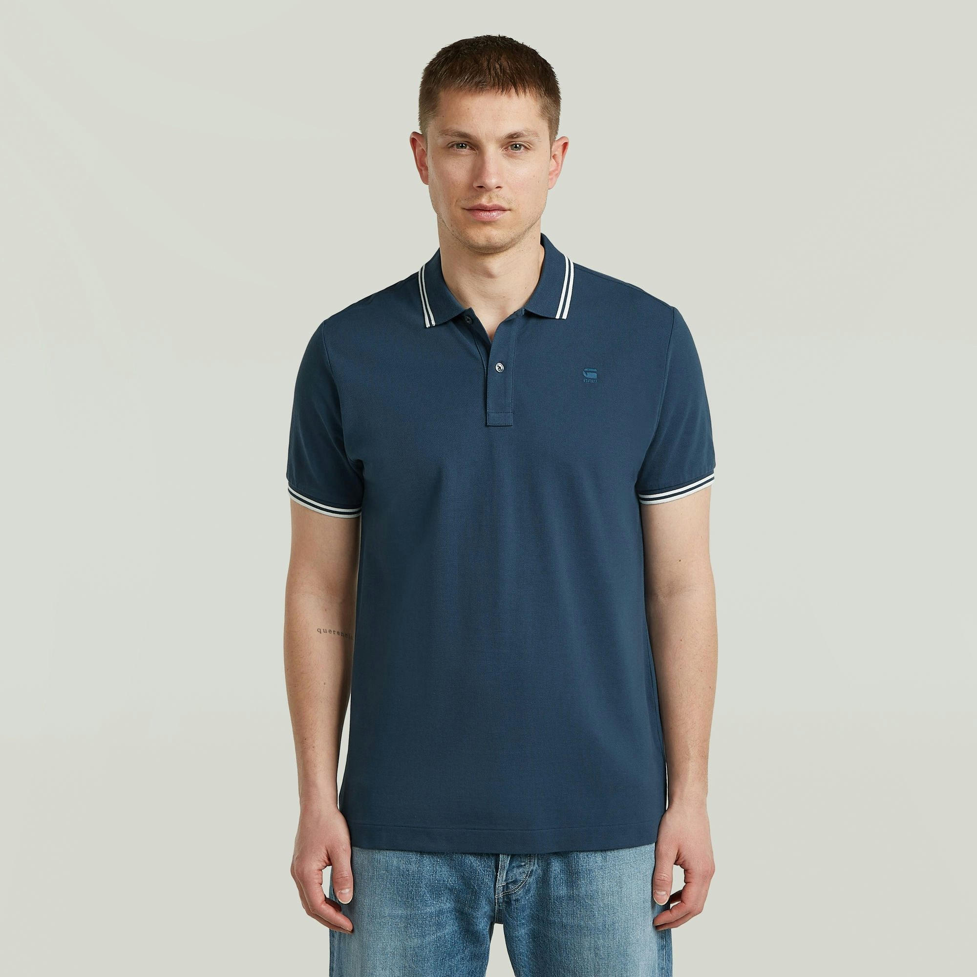 G-STAR Poloshirt Poloshirt Dunda slim stripe in Kurzarm-Form