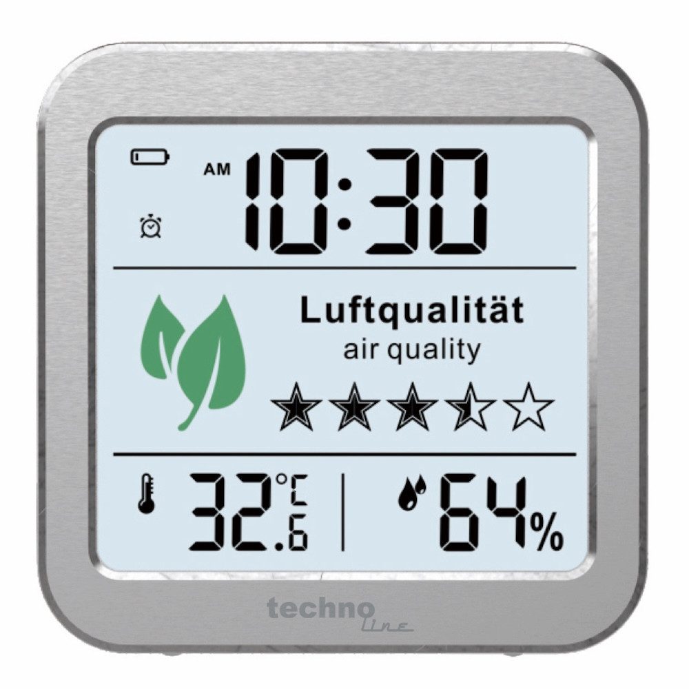 technoline Raumluft-Qualitätssensor WL 1020, mit farbiger Anzeige für Lüftungsempfehlung