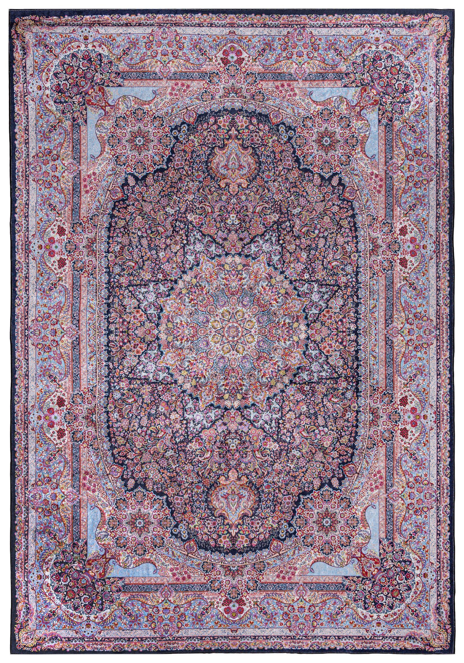Orientteppich Orientalisch Vintage cm, Mazovia, Waschbar Teppich, Pink mm, 170 / Kurflor, in Höhe 120 Orient 5 9108 Teppich Waschmaschine, Traditioneller Rutschfest Rosa x