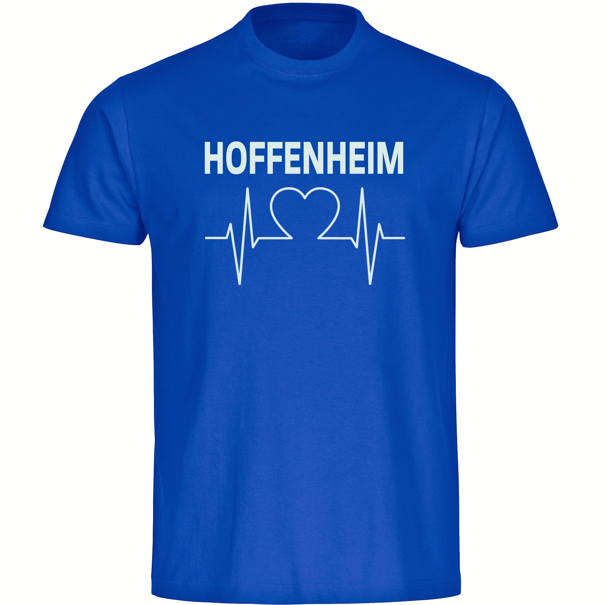 multifanshop T-Shirt Herren Hoffenheim - Herzschlag - Männer