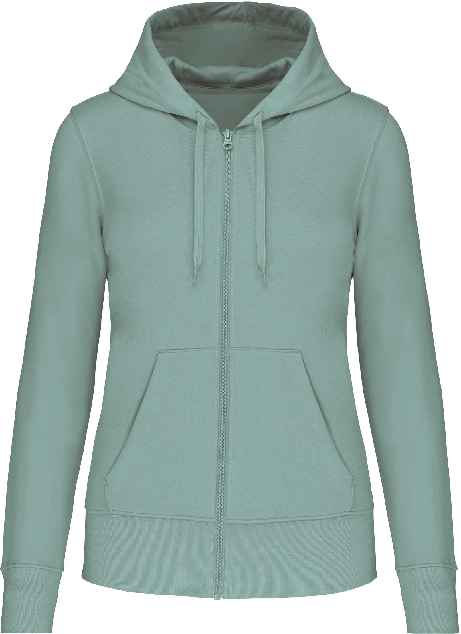 Kariban Kapuzensweatjacke Umweltfreundliches Kapuzensweatshirt mit Reißverschluss Dame