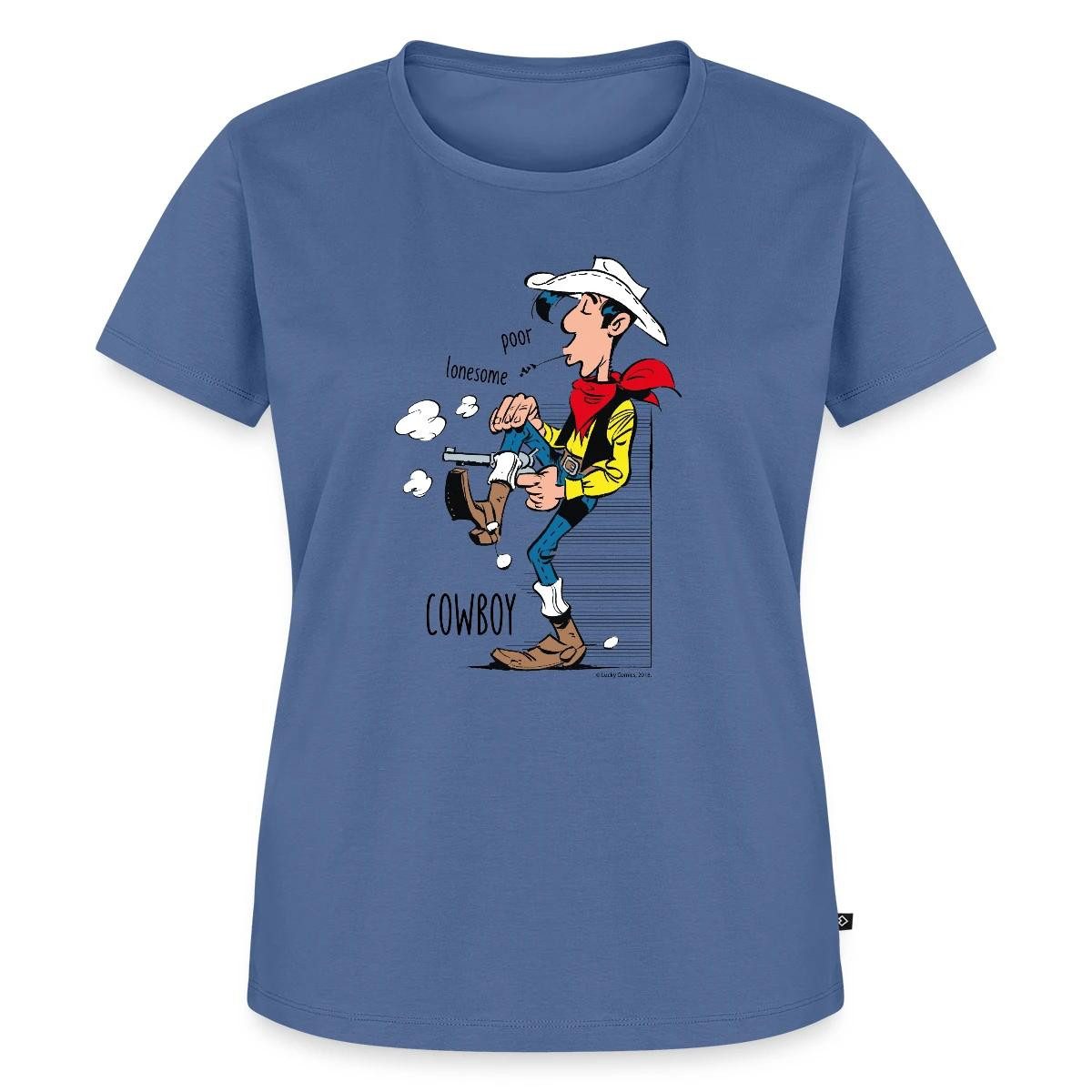 T-Shirt Lucky Luke Poor Lonesome Cowboy Frauen Premium T-Shirt