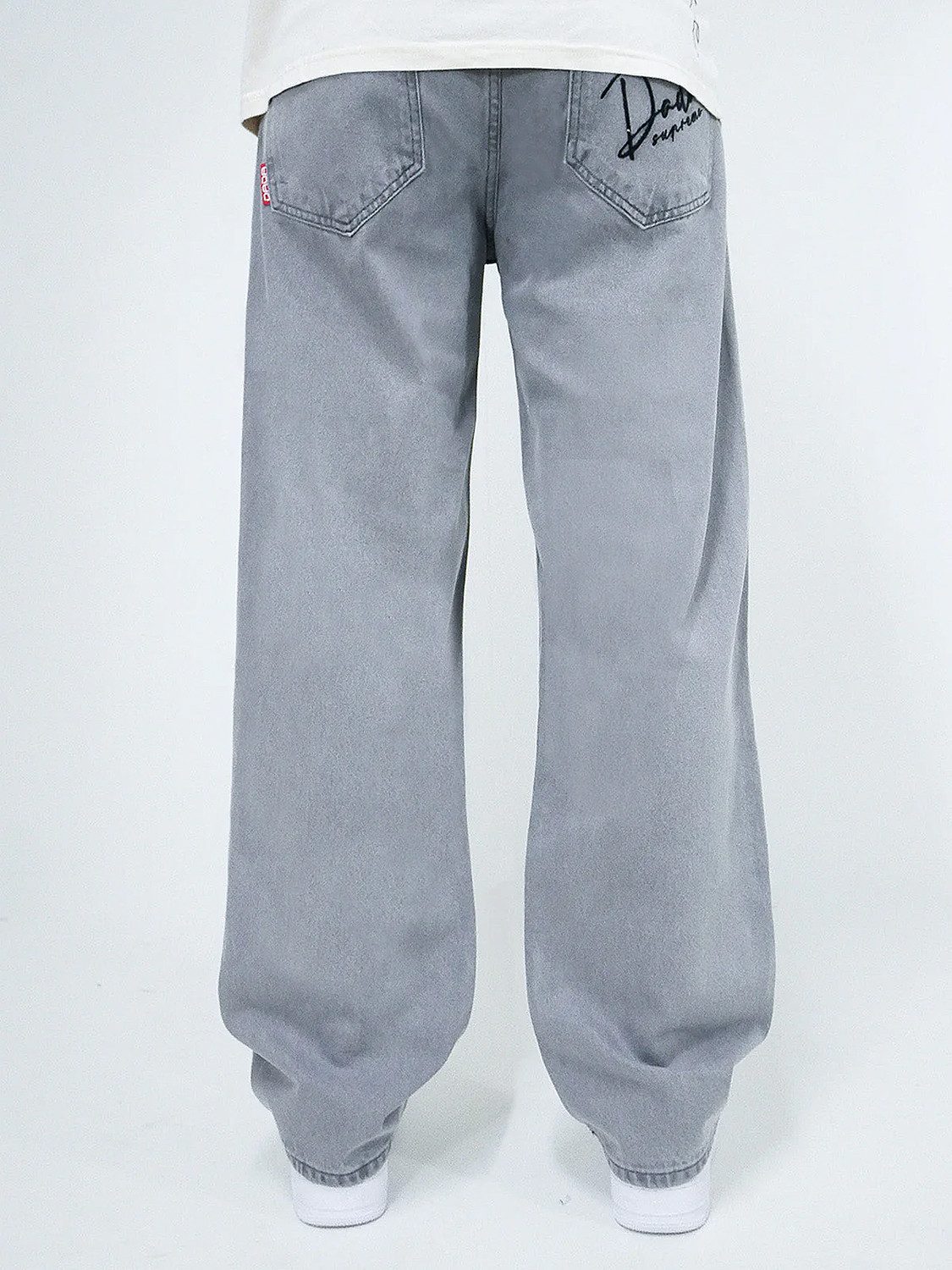 DADA Supreme Regular-fit-Jeans Weiter Denim Schnitt mit Stickerei und Handy günstig online kaufen