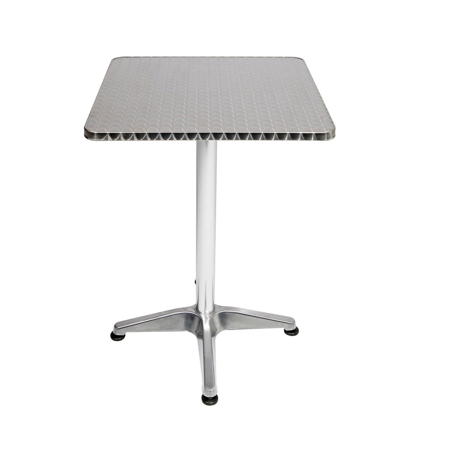 Mojawo Küchentisch Bistrostehtisch Aluminium 60x60cm H70/110cm günstig online kaufen
