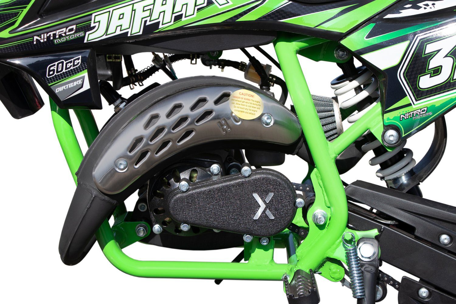 Tuning XXL Gang Dirt-Bike 1 Jafaar Motors 60cc Nitro Blau Dirtbike Zoll 12/10 Pullstart Crossbike,