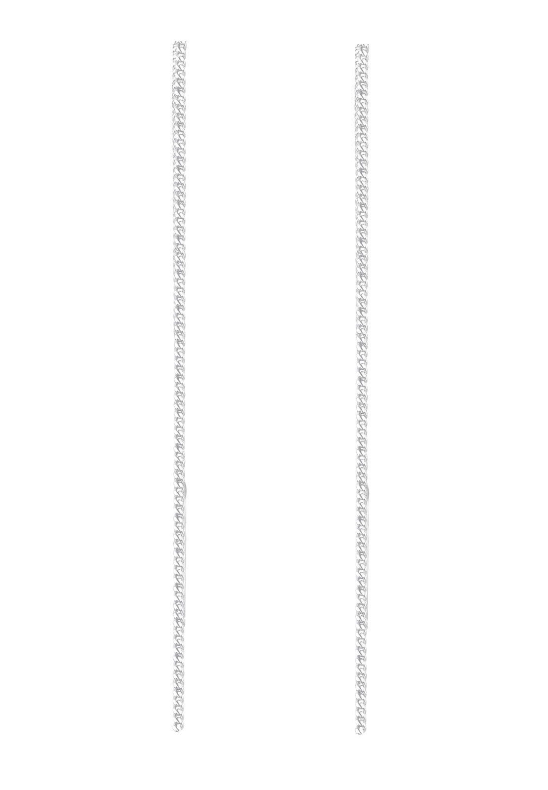 Elli Paar Ohrhänger Durchzieher Kette Panzer 925 Silber günstig online kaufen