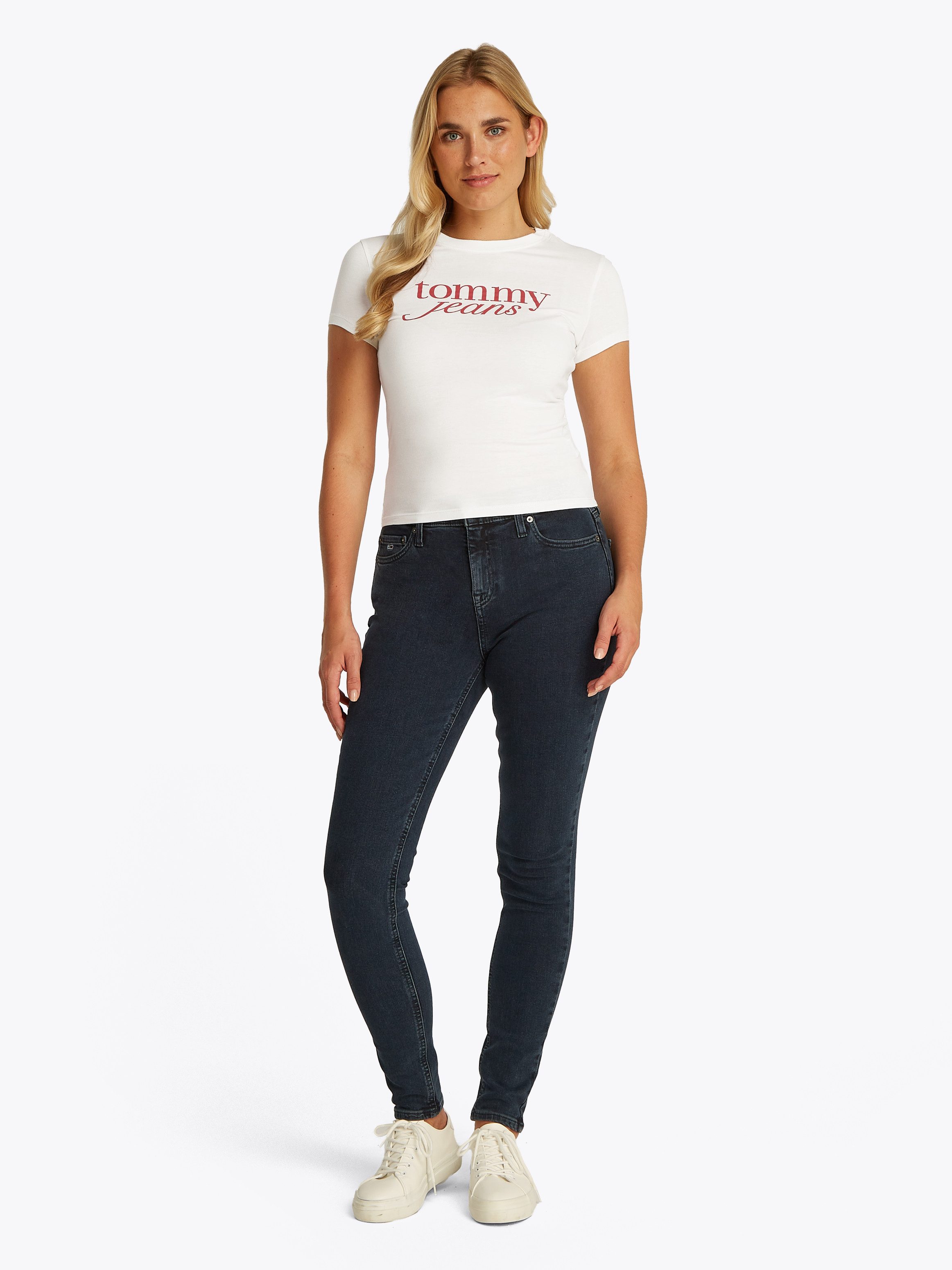 Tommy Jeans T-Shirt TJW 2PACK ESSENTIAL LOGO TEE (Packung, 2-tlg) mit Logodruck – Bild 4 von 5