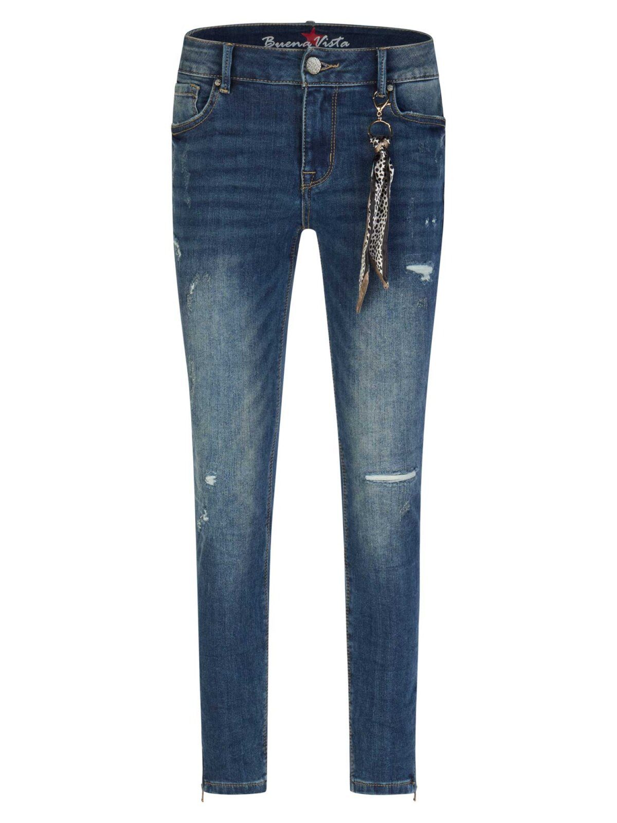 Buena Vista 7/8-Jeans ? Damen 7/8 Jeans ? Stretch Denim Hose ? Destroyed Look ? Casual Jeans