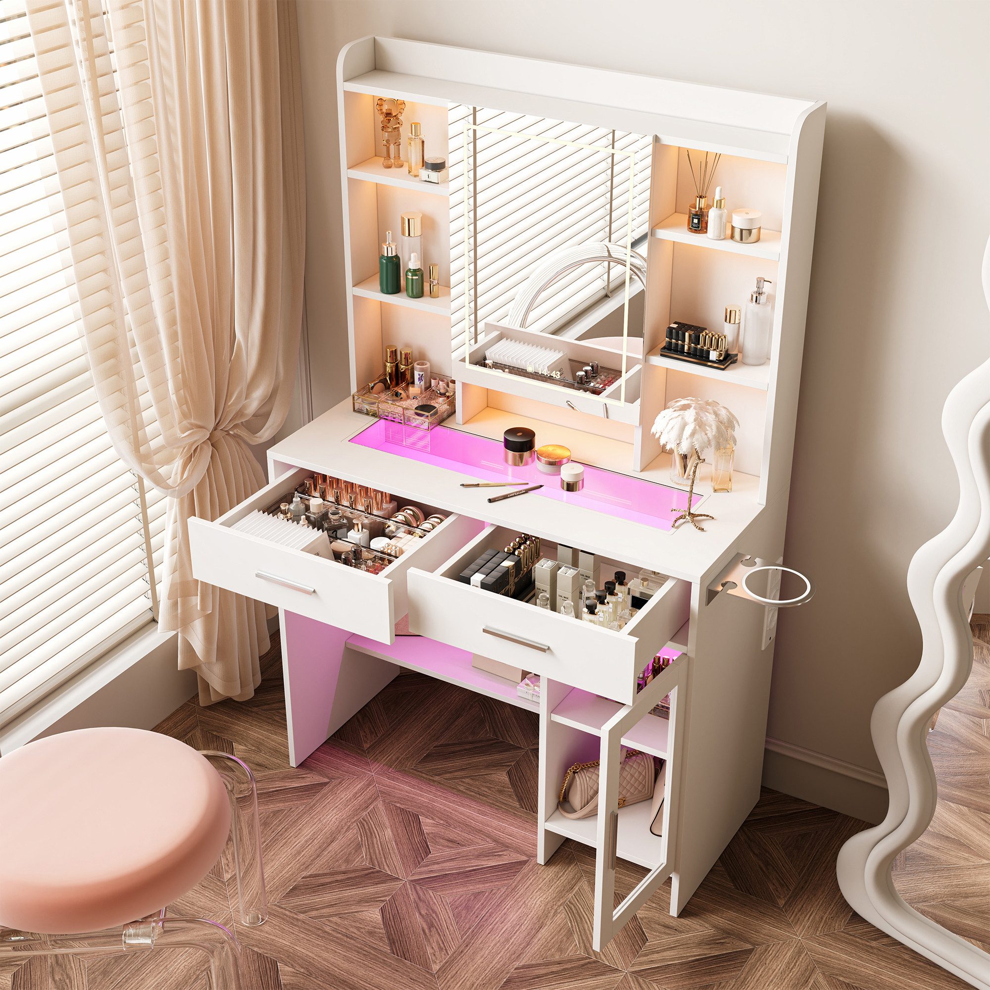 FUROKOY Schminktisch Modern Kosmetiktisch (Schminktisch mit günstig online kaufen