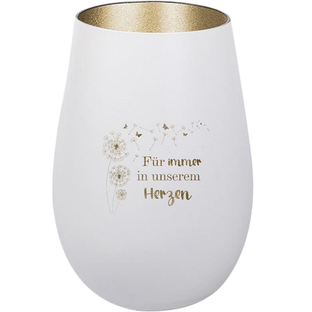 Der Porzellan-Laden Windlicht Trauerlicht mit Gravur 'Für immer in unserem günstig online kaufen