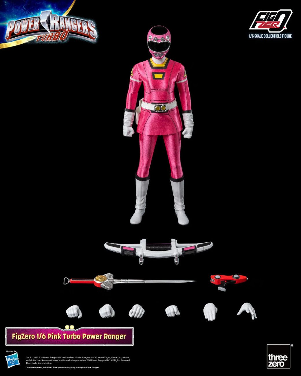 ThreeZero Actionfigur Power Rangers Turbo FigZero Actionfigur 1/6 Pink Turbo Power Ranger 30