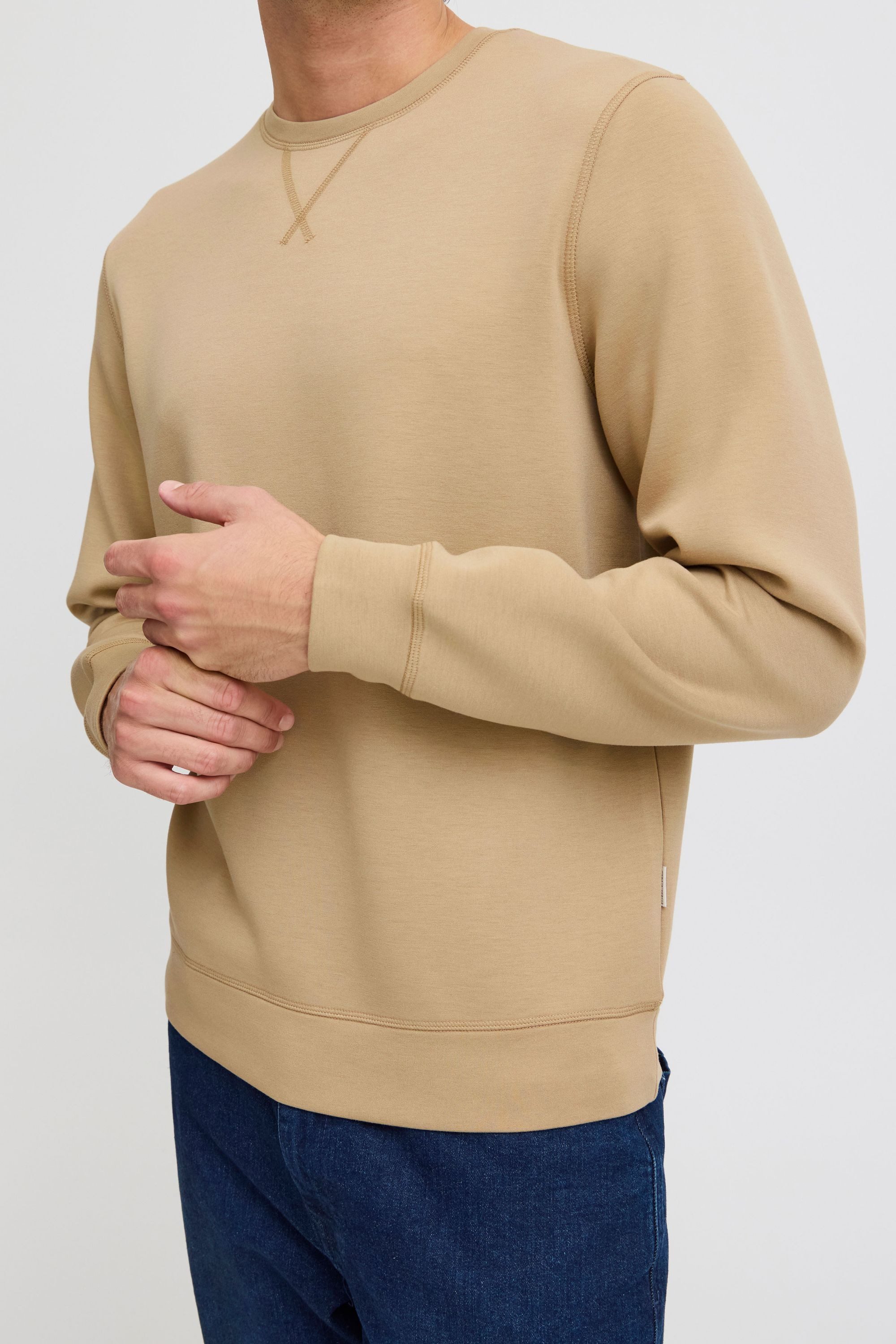 Blend Rundhalspullover BHSweatshirt Klassischer Sweatpullover mit Rundhalsausschnitt