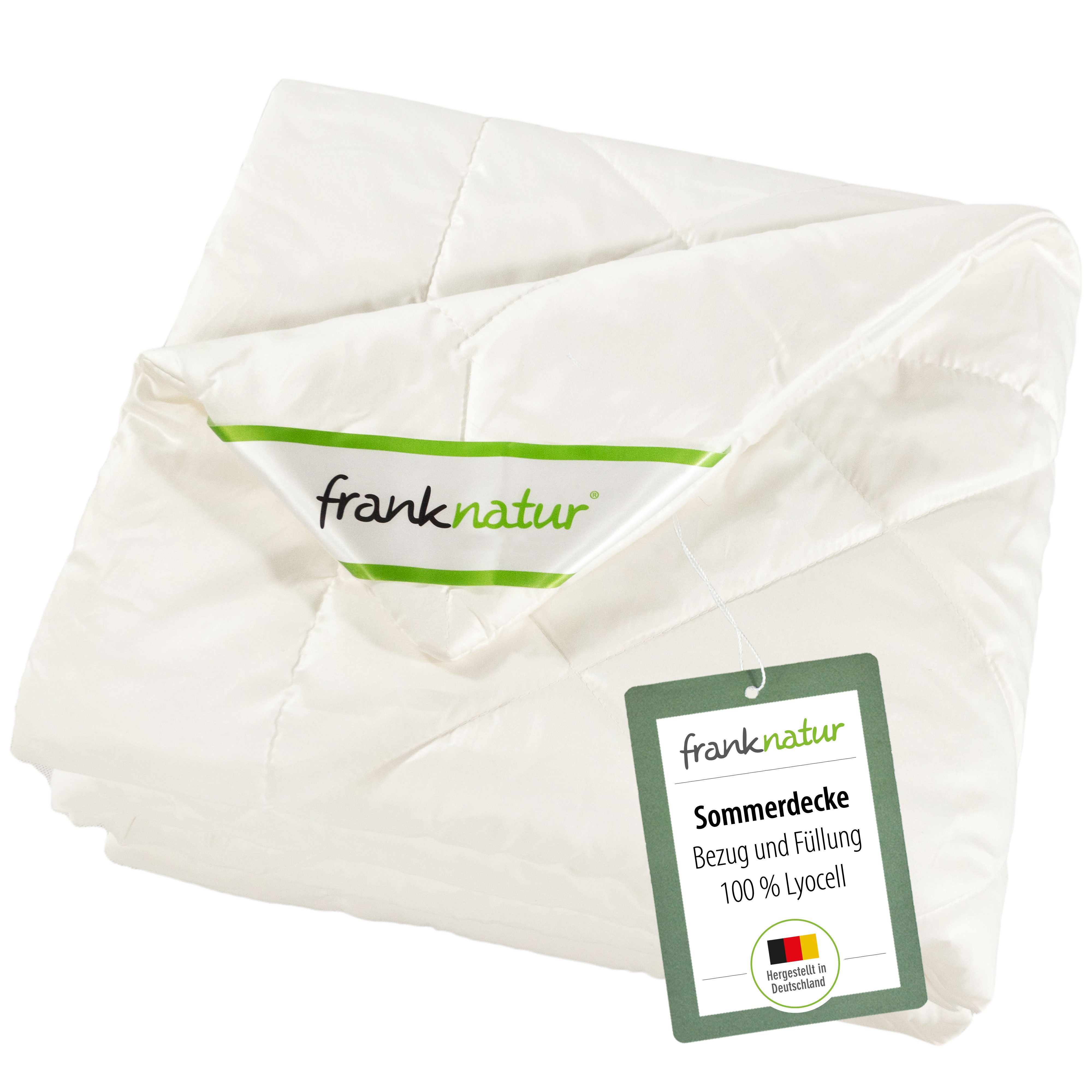 franknatur Naturfaserbettdecke Sommerdecke Lyocell, Füllung: 100% Lyocell, Bezug: 100% Lyocell, extra leichte Sommerdecke mit Lyocell-Bezug