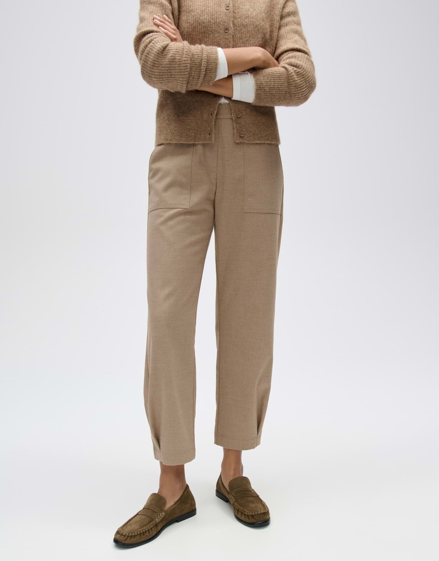 OPUS Stoffhose mit Cargotaschen Schmal zulaufendes Bein mit Cargotaschen und Komfortbund