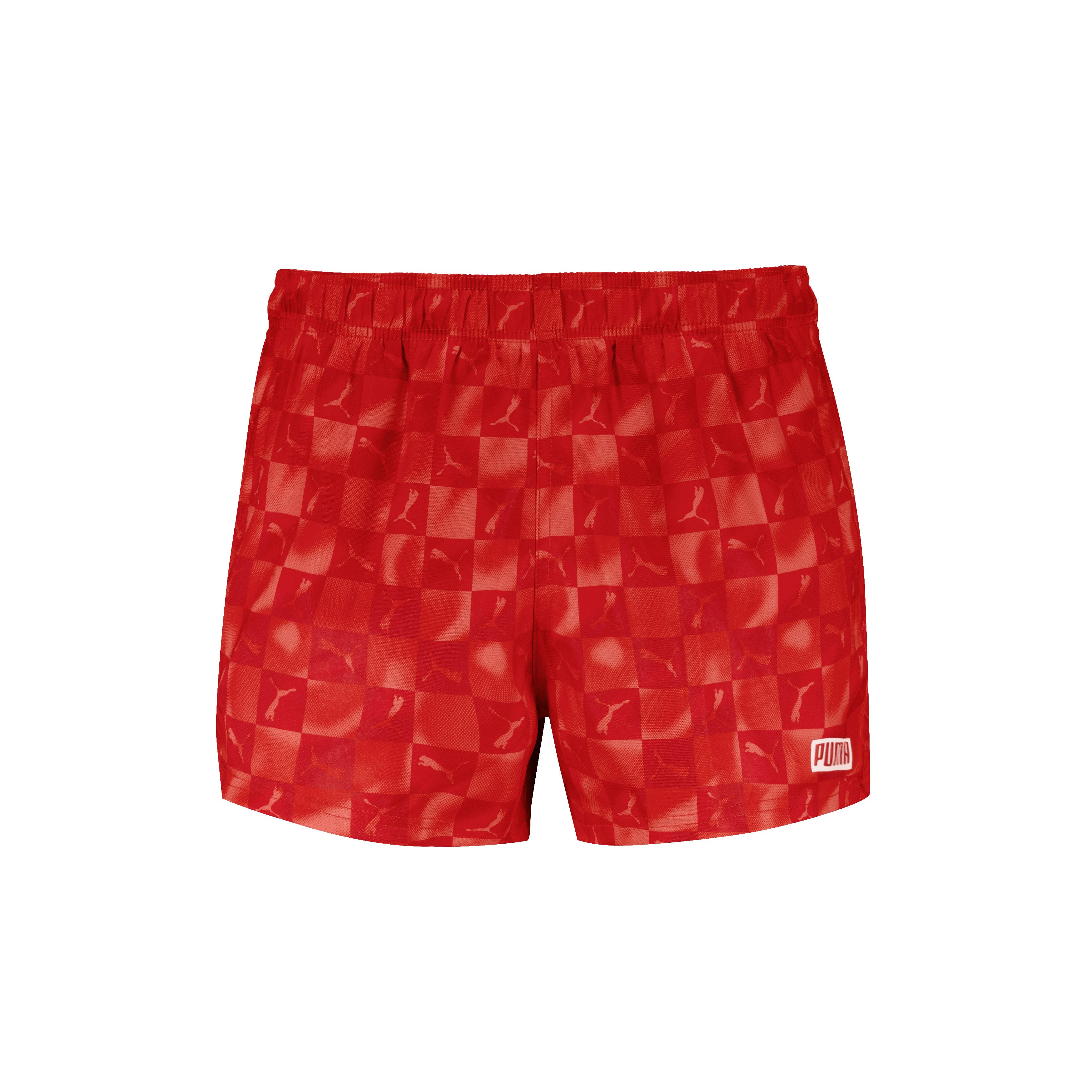 PUMA Badeshorts PUMA SWIM MEN PRINTED CAT SHORT SHORTS mit Gummizug und seitlichen Taschen