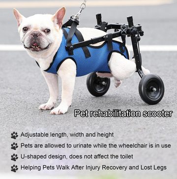 Tiere Fahrradhundeanhänger Gehhilfe-Kinderwagen für die Rehabilitation von Hunden, Geeignet für behinderte Hunde zum Laufen auf den Hinterbeinen