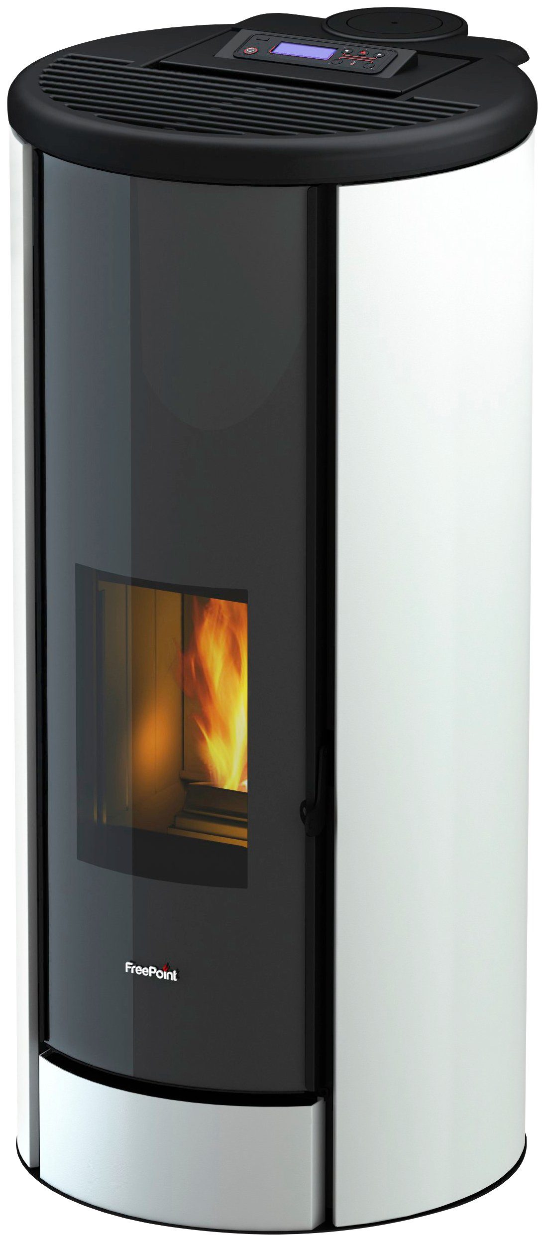 Freepoint Pelletofen BREEZE, 9,1 kW, Zeitbrand, Stahl, integrierte WIFI-Funktion