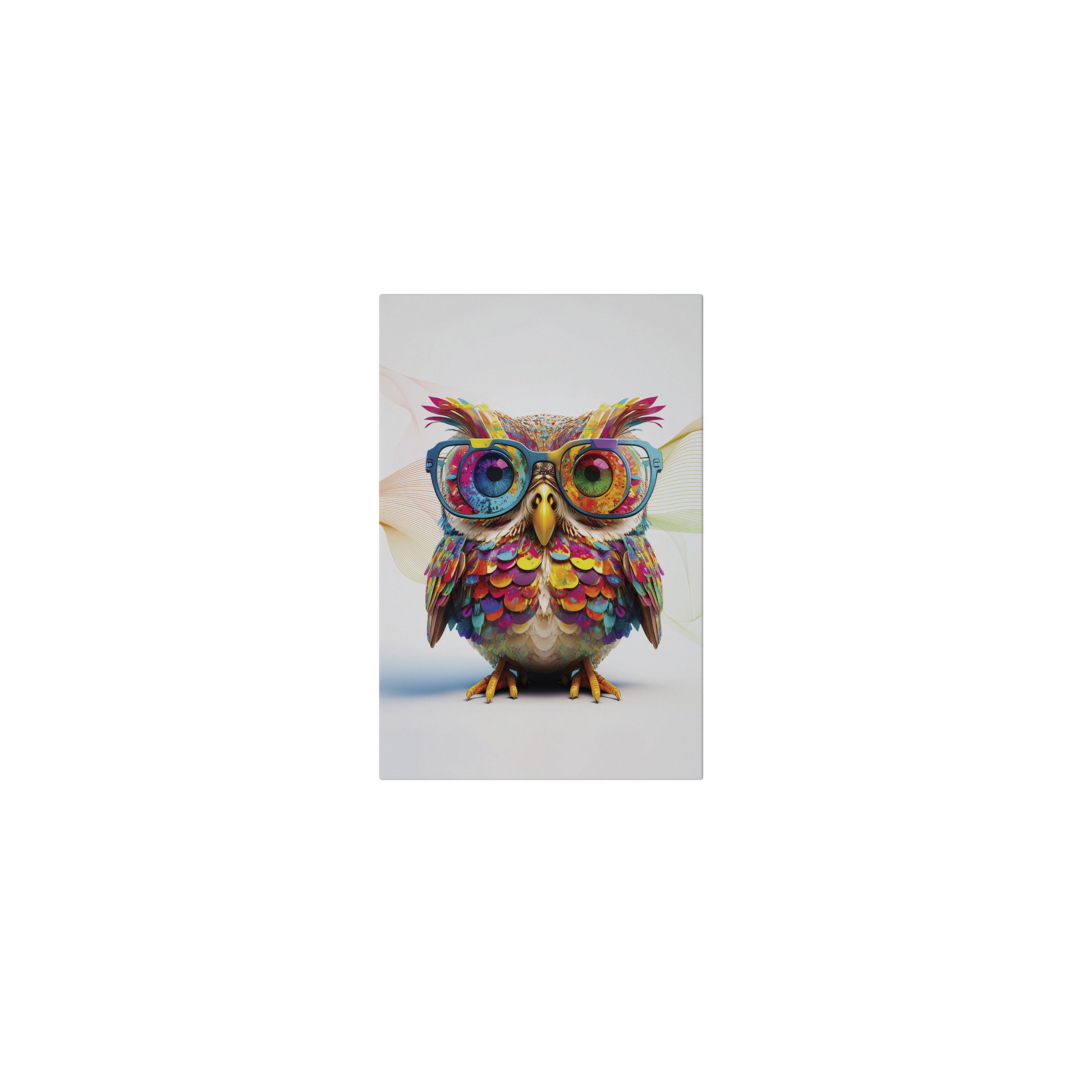 SPACEREBELS Leinwandbild HOOT HOOT, Tiere (1 St), 3 cm Keilrahmen, Baumwollleinwand